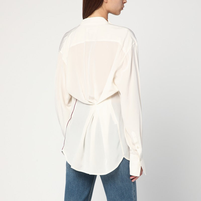 Victoria Beckham draped silk blouse