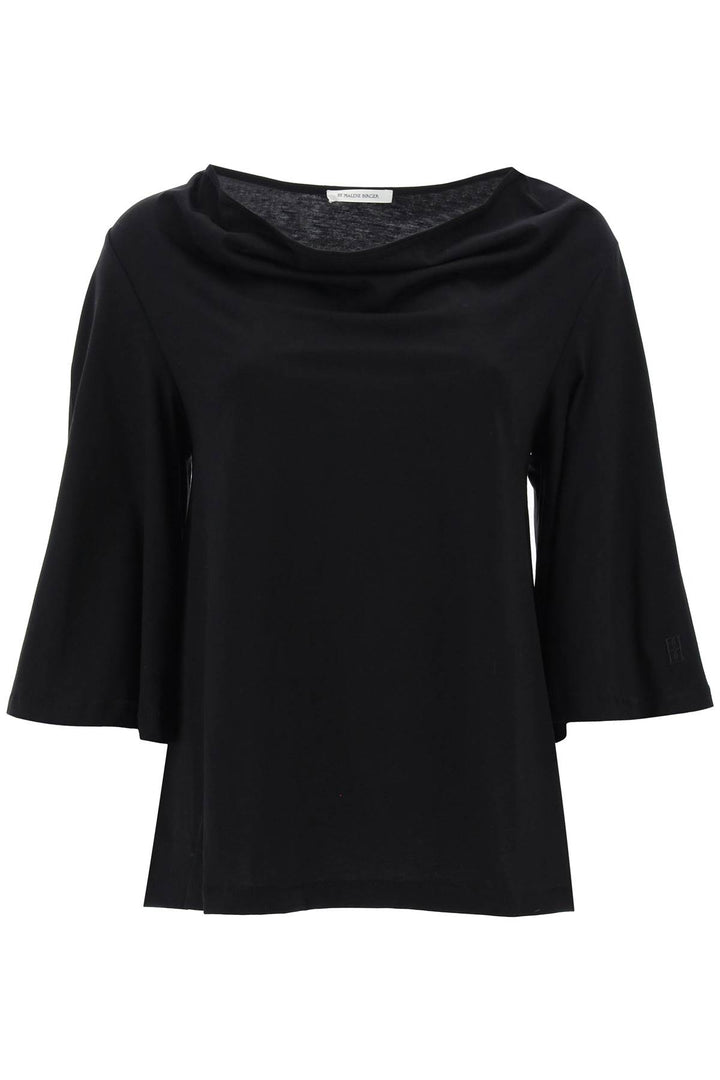 By Malene Birger Organic Cotton T Shirt   Black