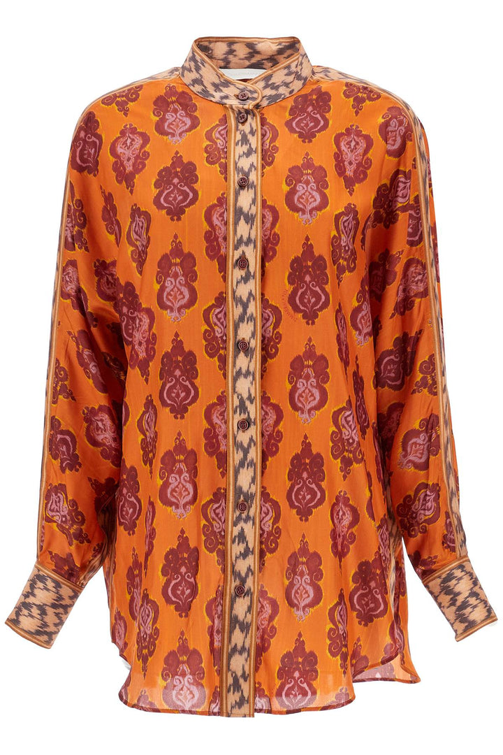 Zimmermann ikat silk shirt ikat