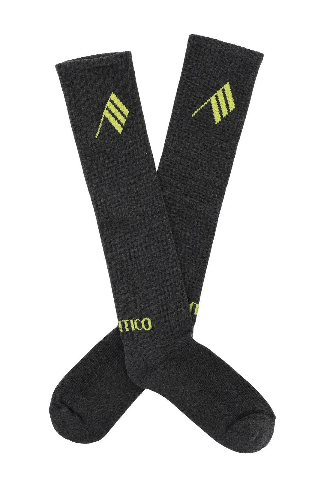 The Attico Logo Short Sports Socks   Grigio