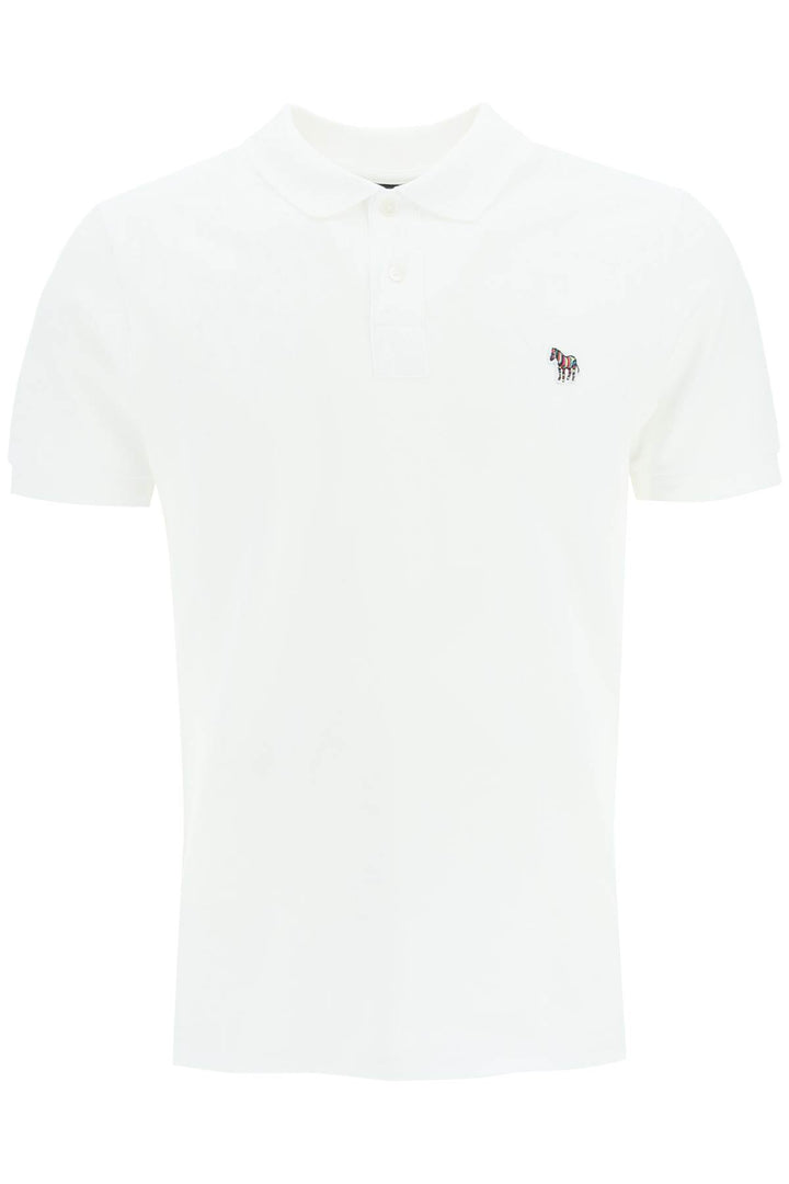 Ps Paul Smith Organic Cotton Slim Fit Polo Shirt   Bianco