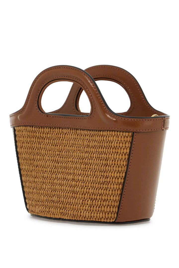 Marni Micro Tropicalia Bucket Bag   Brown