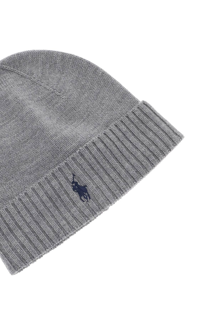 Polo Ralph Lauren Woolen Beanie Hat   Grey