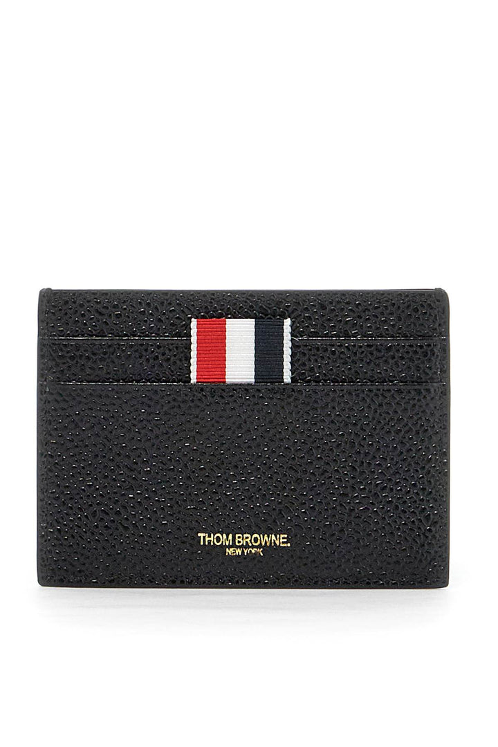 Thom Browne Grain Leather Cardholder   Black