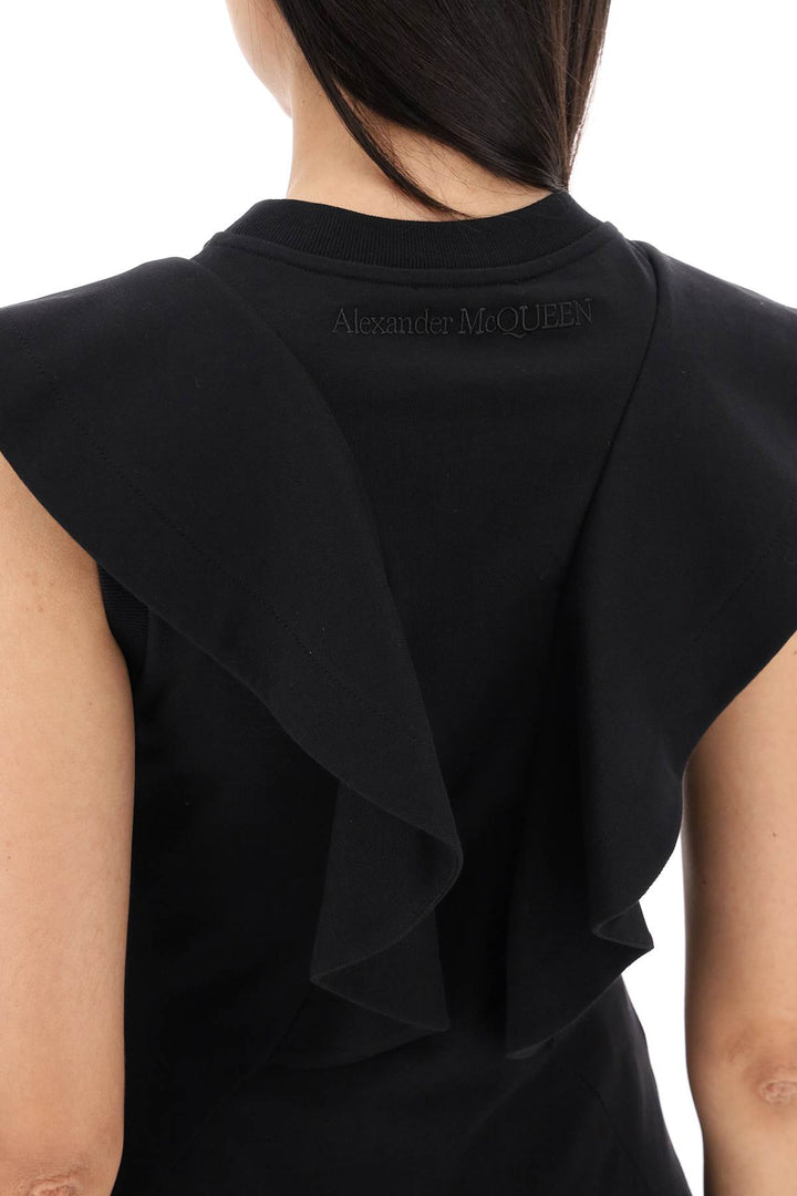 Alexander Mcqueen Sleeveless T Shirt   Black