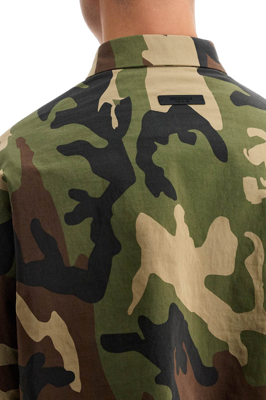 Fear Of God ESSENTIALS nylon camouflage overshirt