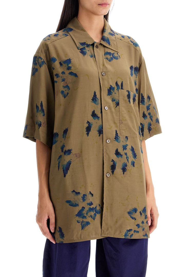 Lemaire Oversized Floral Shirt   Khaki