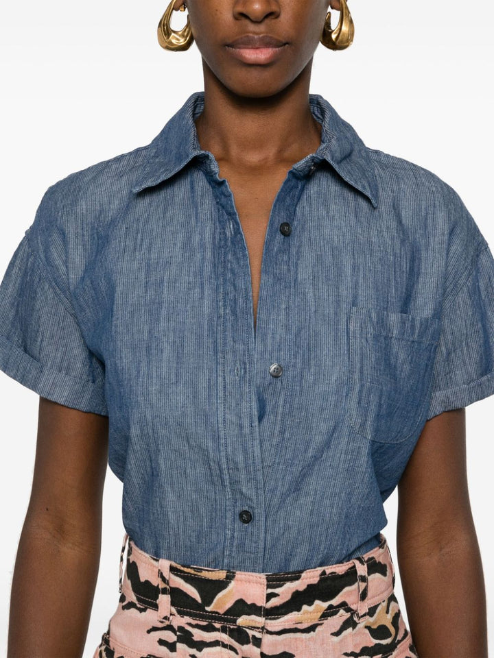 Emporio Armani Shirts Blue