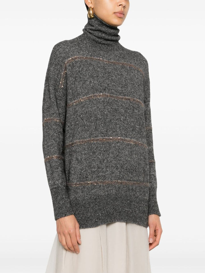 Brunello Cucinelli Sweaters Grey