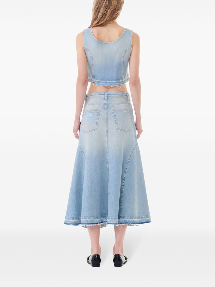 GANNI Skirts Clear Blue