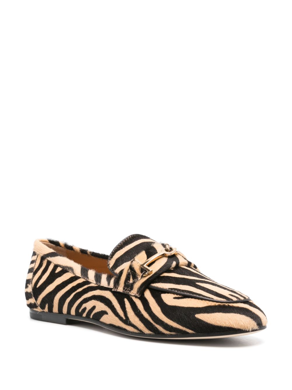 Tod's tiger print loafers