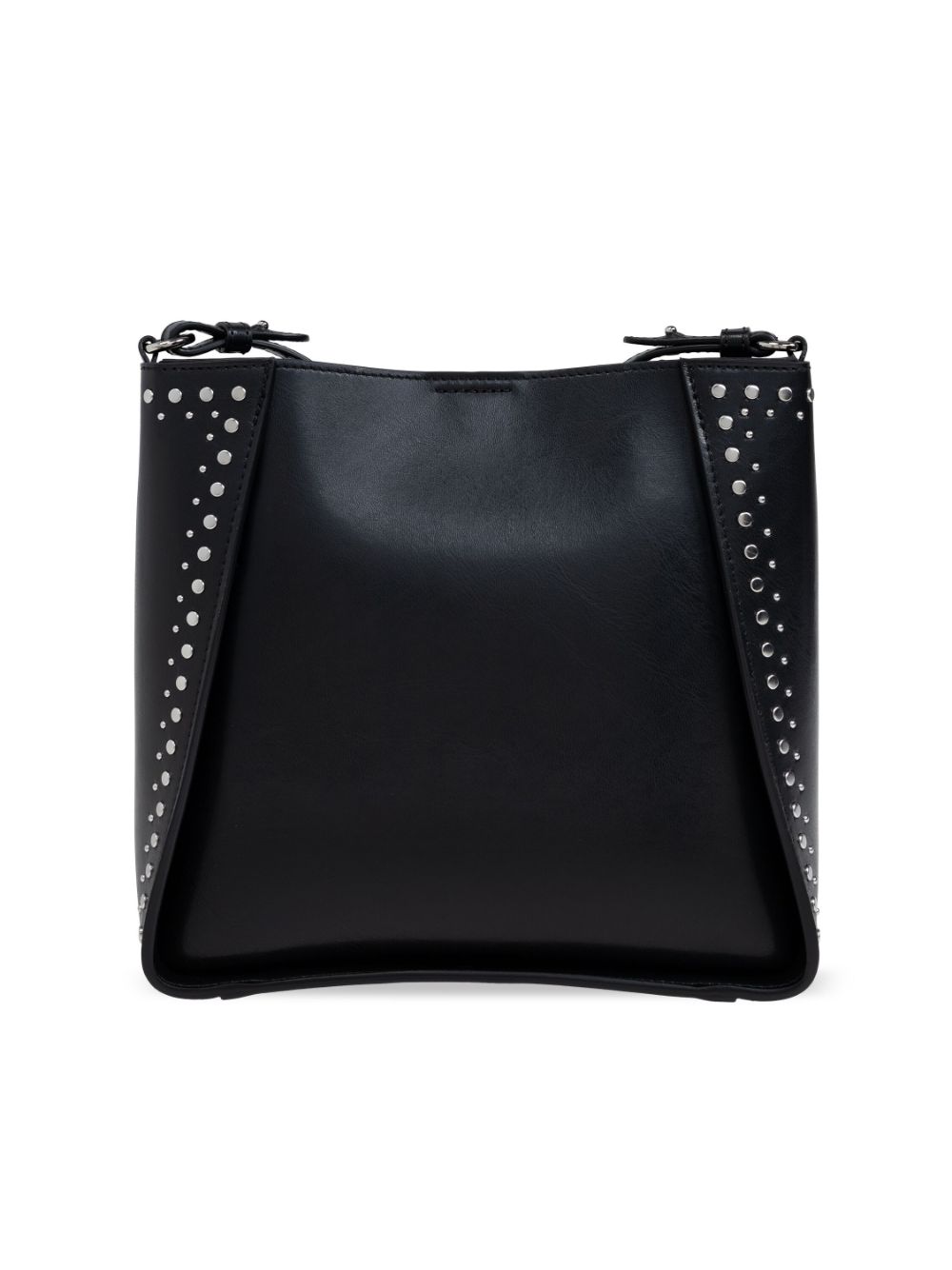 Stella McCartney Studded Logo Square Crossbody Bag