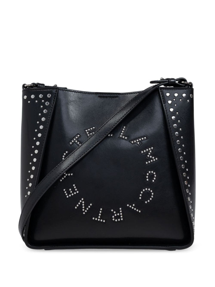 Stella McCartney Studded Logo Square Crossbody Bag