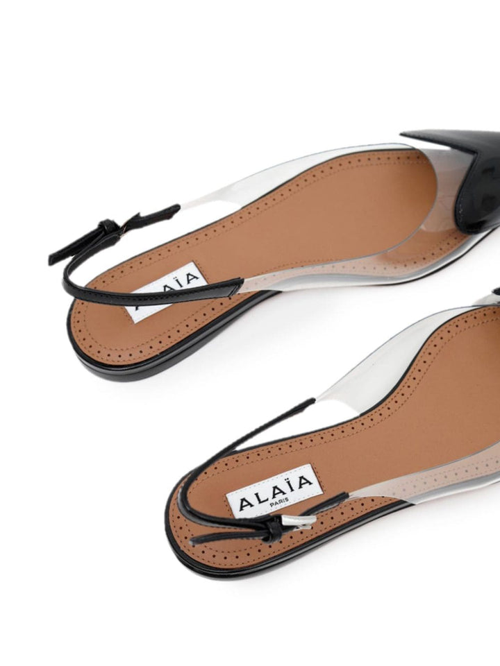 Alaia Le Coeur Flat Slingbacks