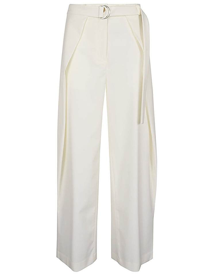 Erika Cavallini Semi-Couture Trousers White