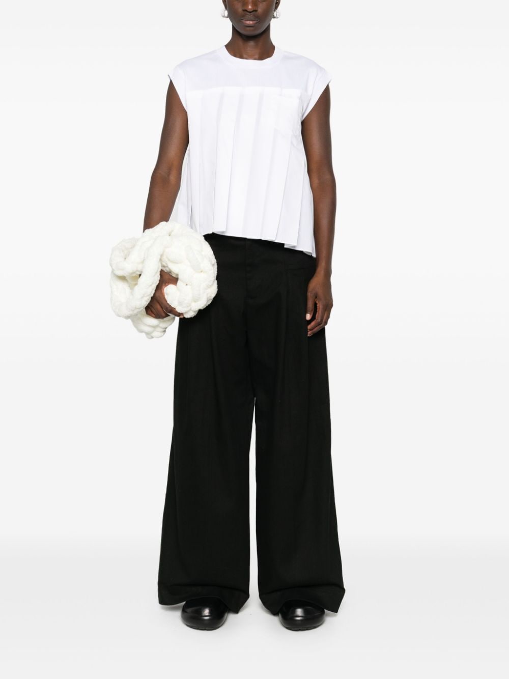 WHITE SAND Trousers Black