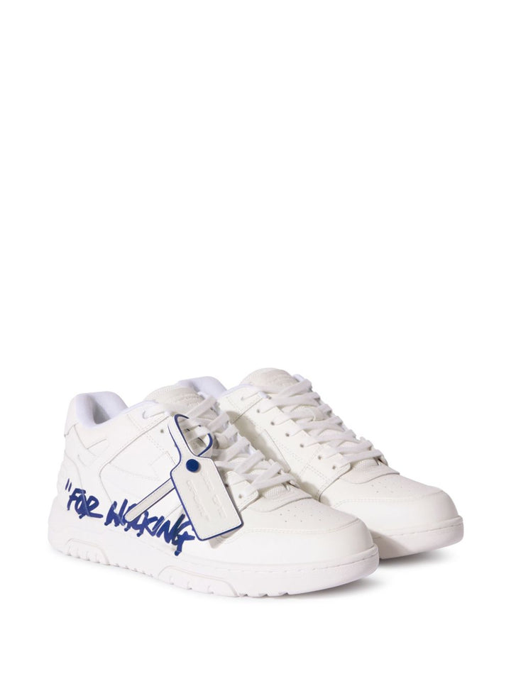 Off White Sneakers Clear Blue