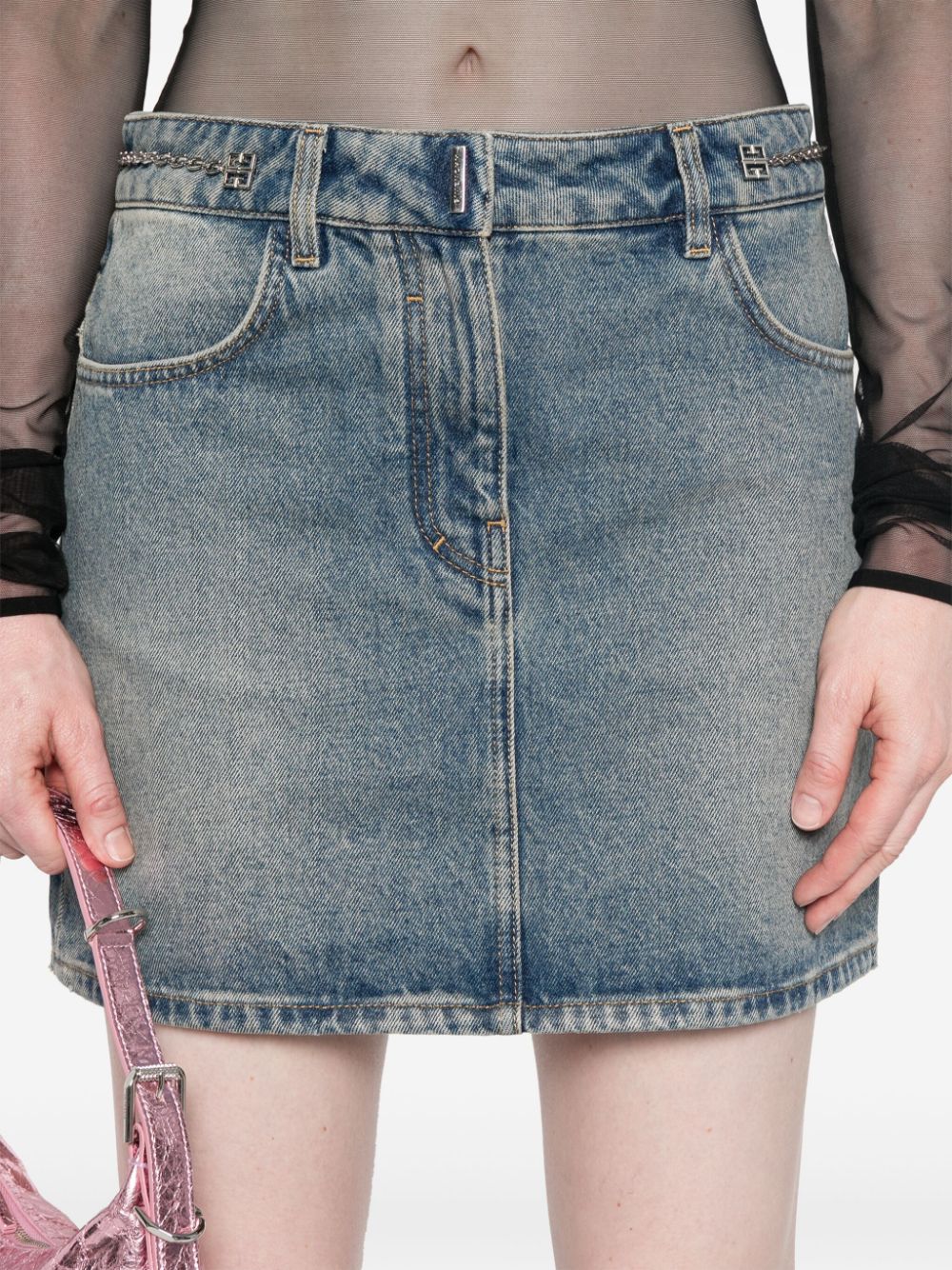 Givenchy Mini Denim Skirt