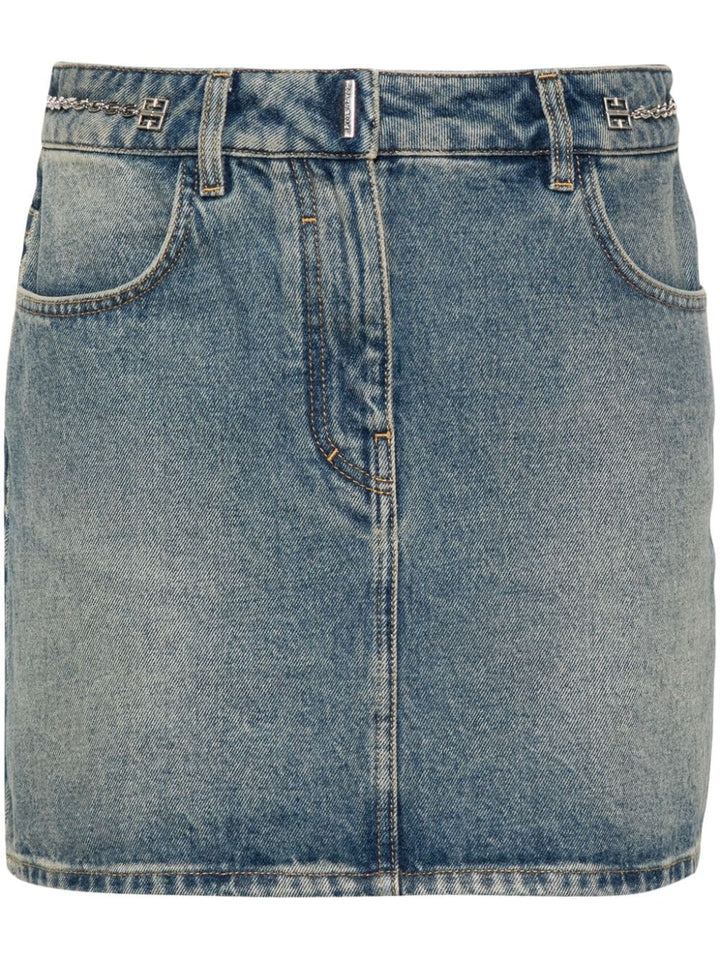 Givenchy Mini Denim Skirt