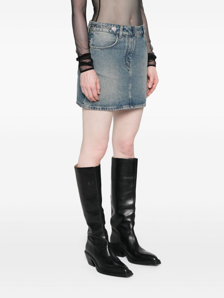 Givenchy Mini Denim Skirt