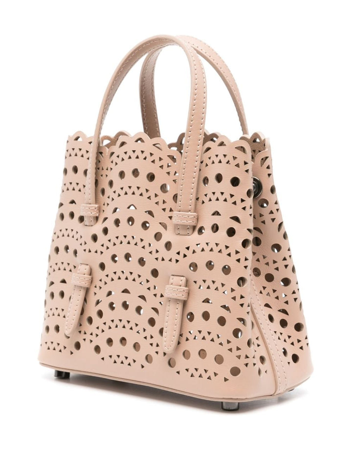 Alaia Mina Bag in Vienne Wave Calfskin