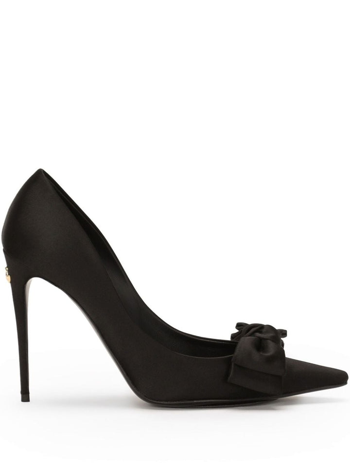 Dolce & Gabbana Bow detail satin pumps