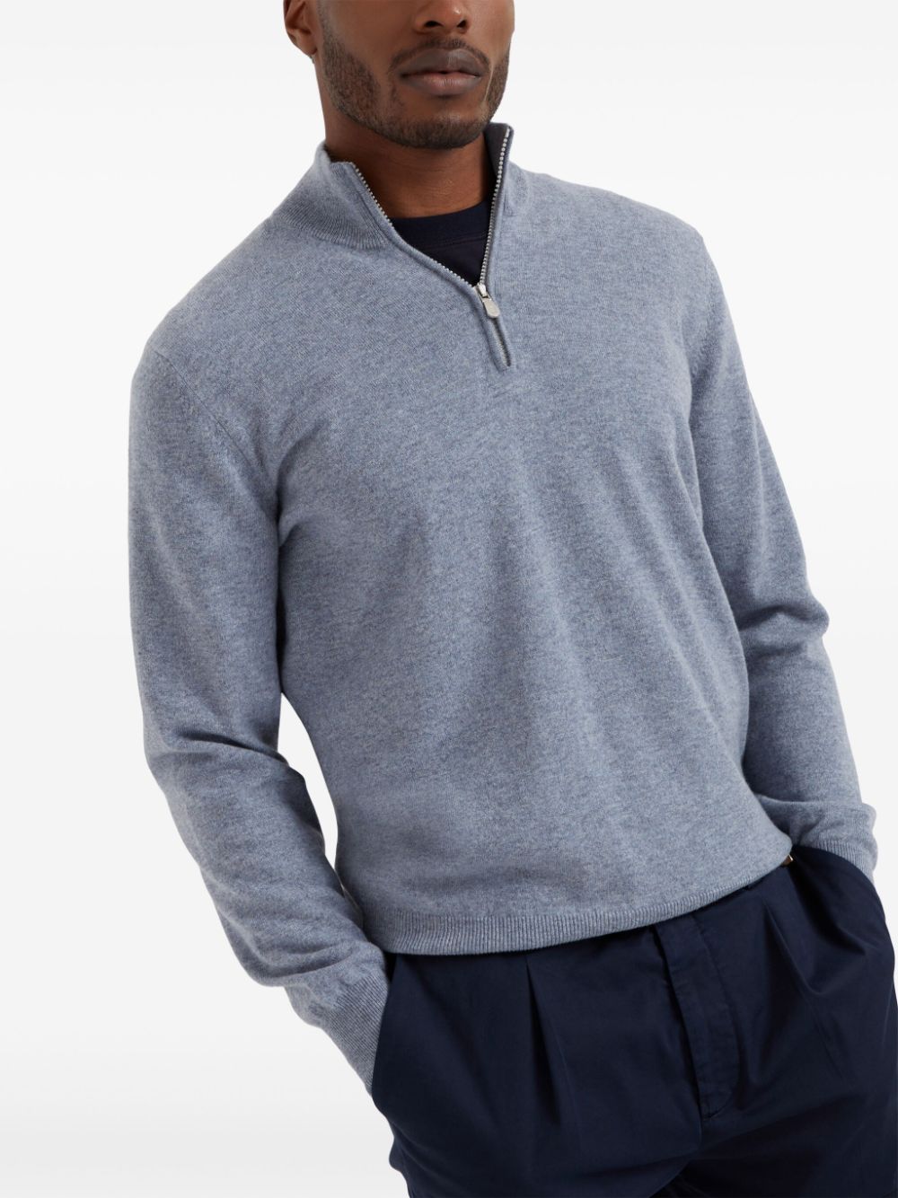 Brunello Cucinelli Sweaters Clear Blue