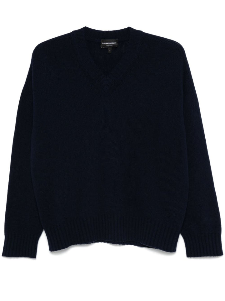 Emporio Armani Sweaters Blue