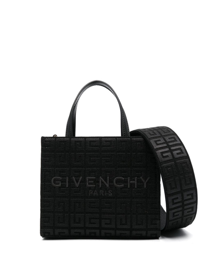 Givenchy Mini G-Tote Shopping Bag in 4G lurex embroidery