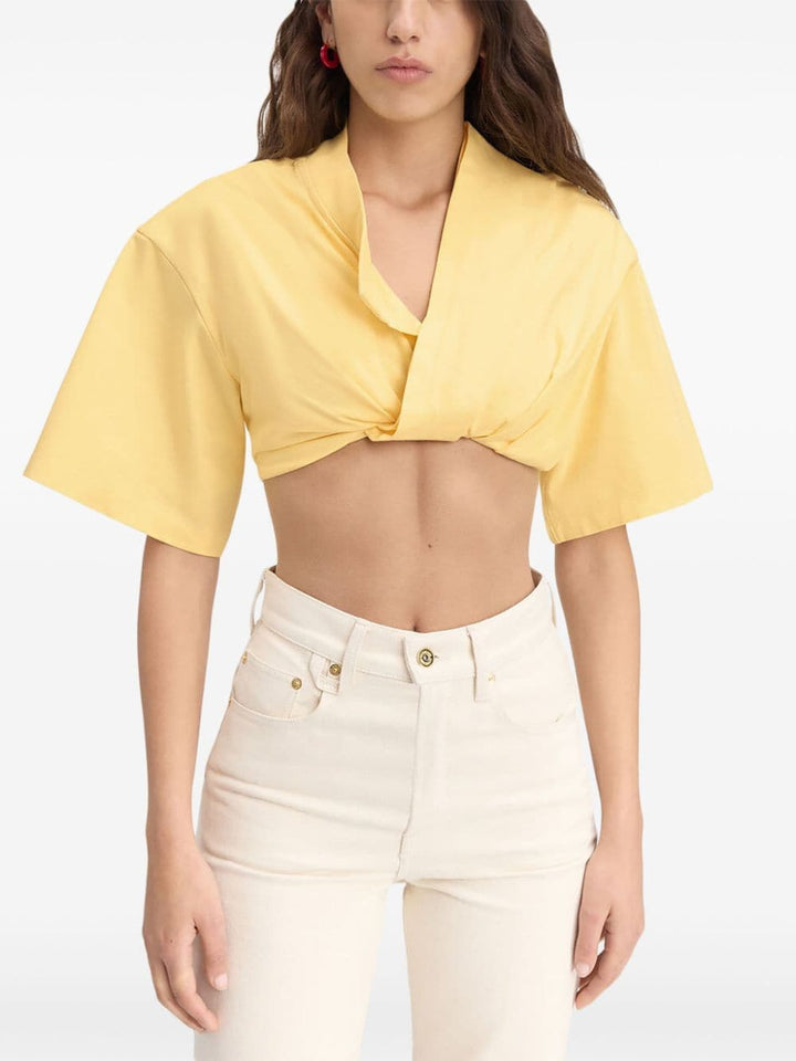 JACQUEMUS T-shirts and Polos Yellow