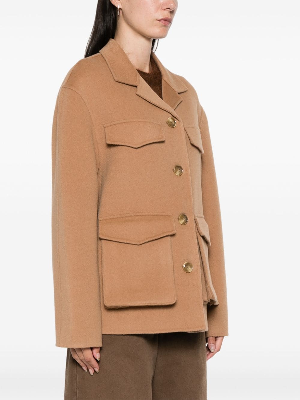 Semicouture Coats Beige