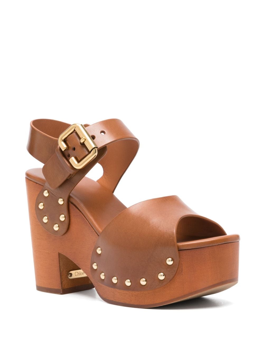 Chloè Sandals Leather Brown