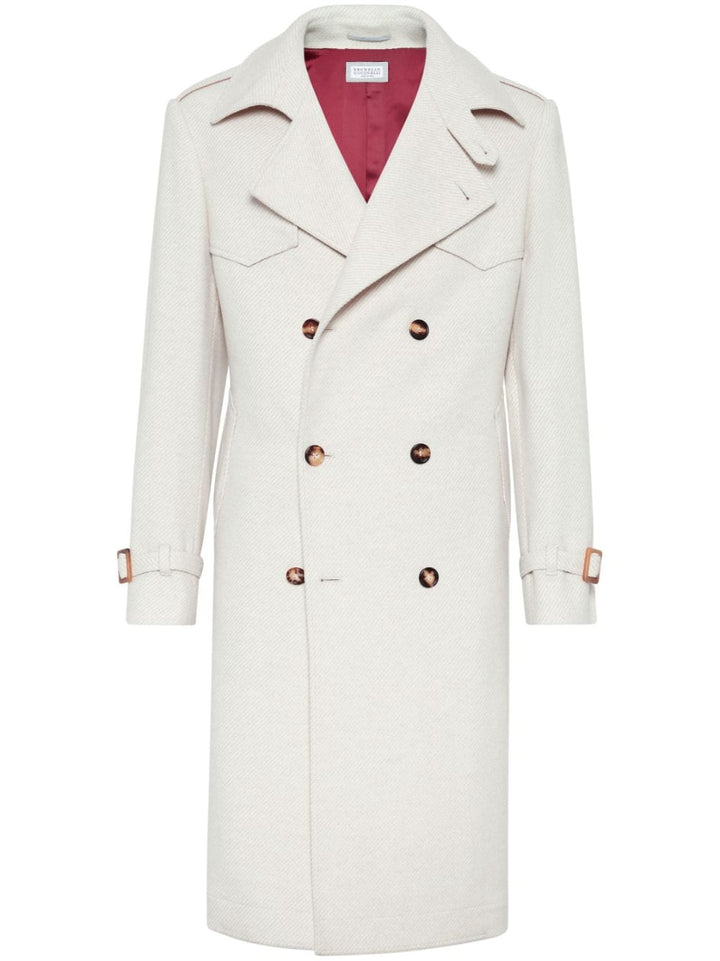 Brunello Cucinelli Coats Cream