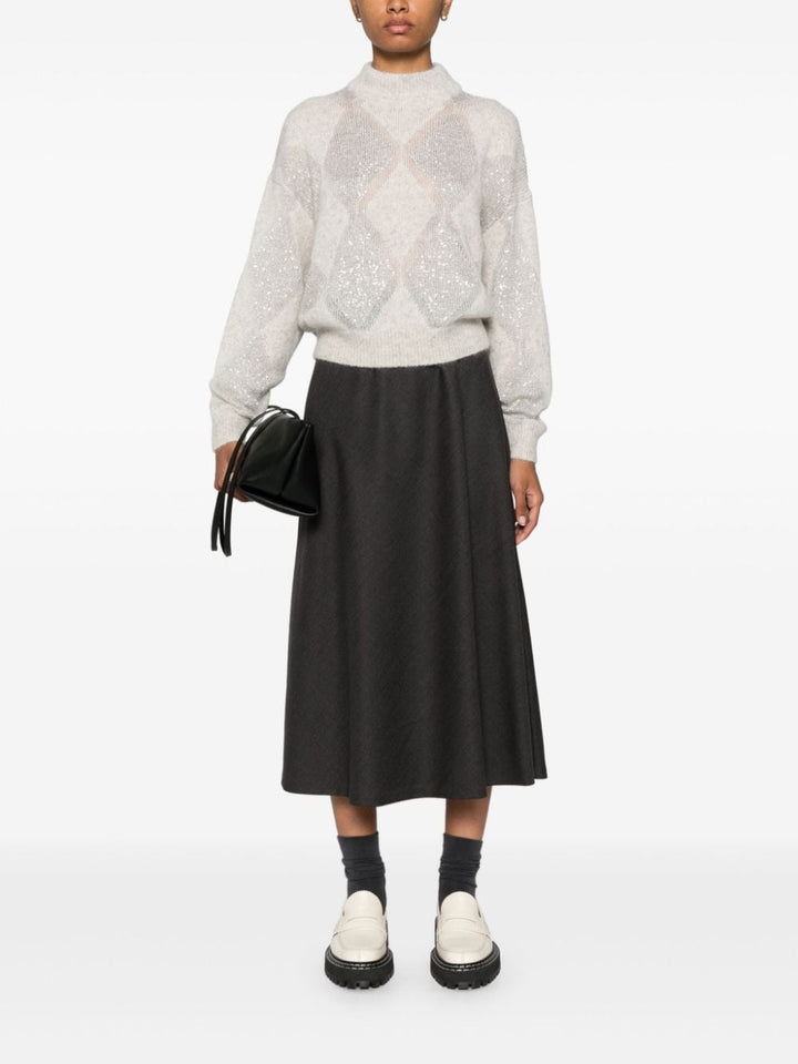 Brunello Cucinelli Skirt Grey