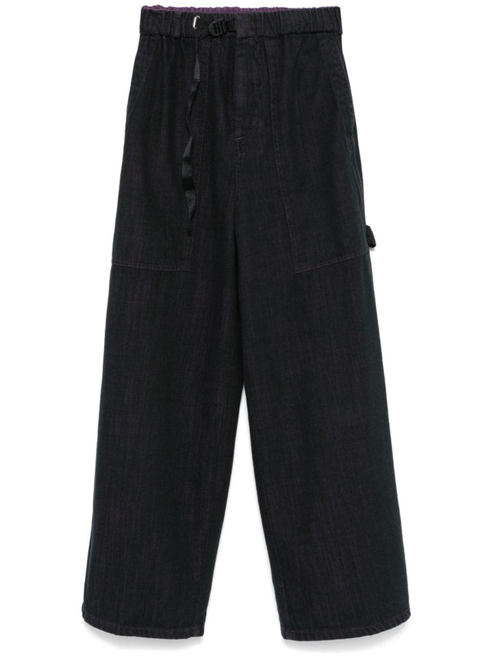 WHITE SAND Trousers Black