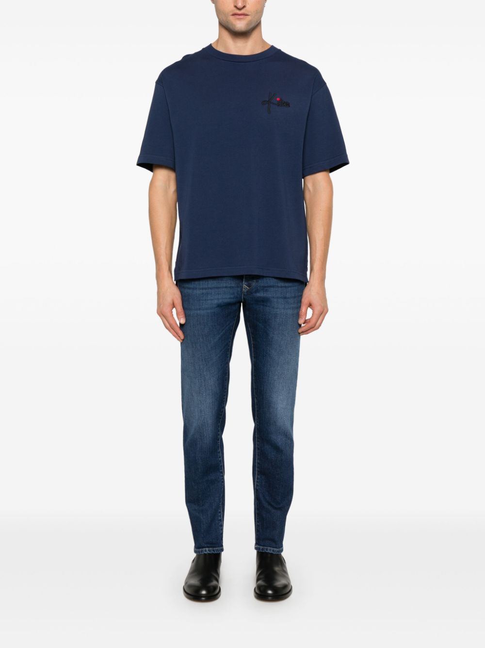 Kiton T-shirts and Polos Blue