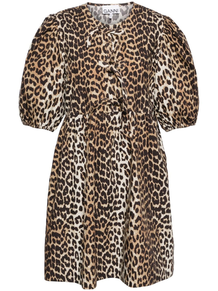 GANNI Leopard Dress