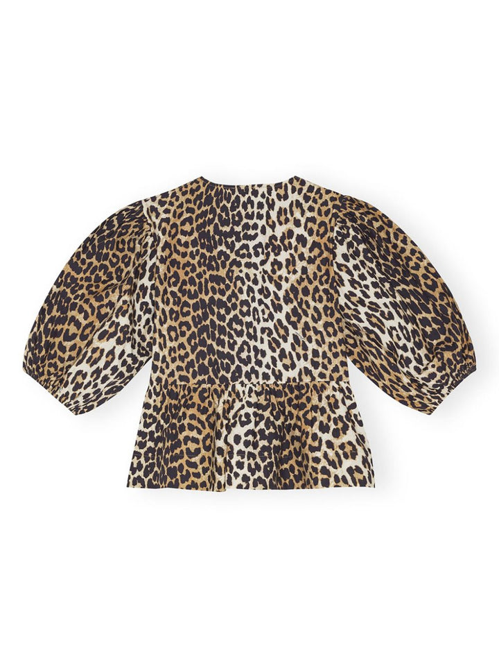 GANNI Leopard top