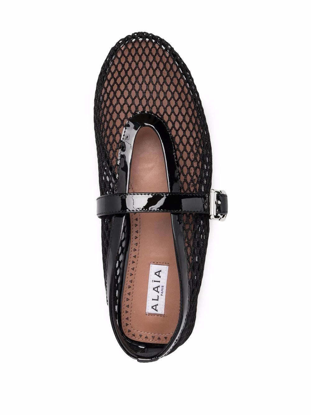 Alaia Fishnet Mesh Ballet Flats