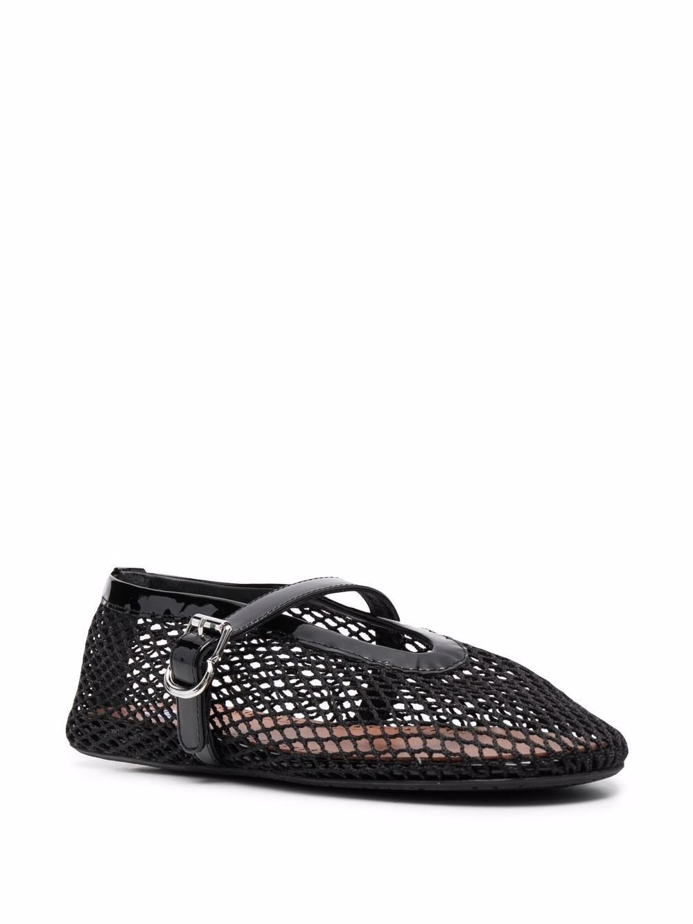 Alaia Fishnet Mesh Ballet Flats