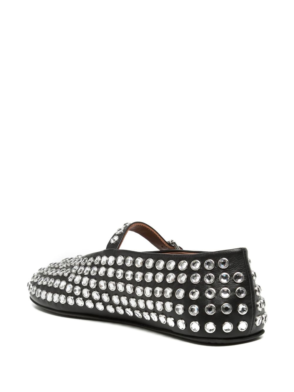 Alaia Crystal Studded Ballet Flats