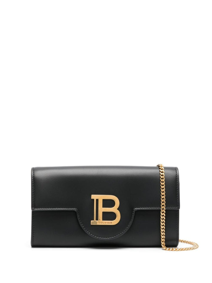 Balmain B logo chain clutch