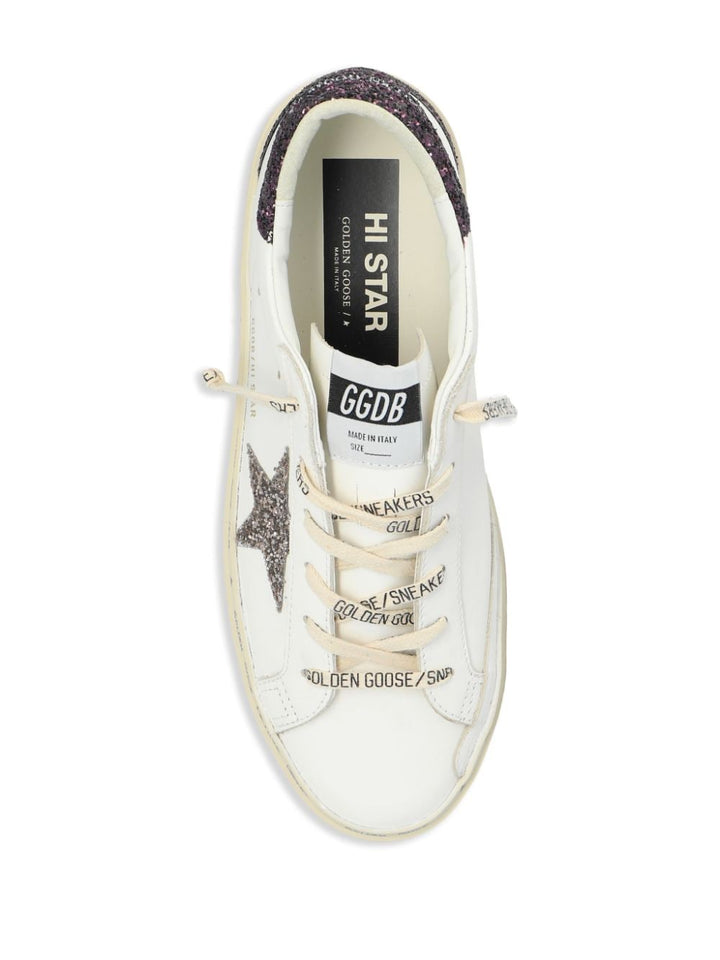 Golden Goose Hi Star Glitter Sneakers