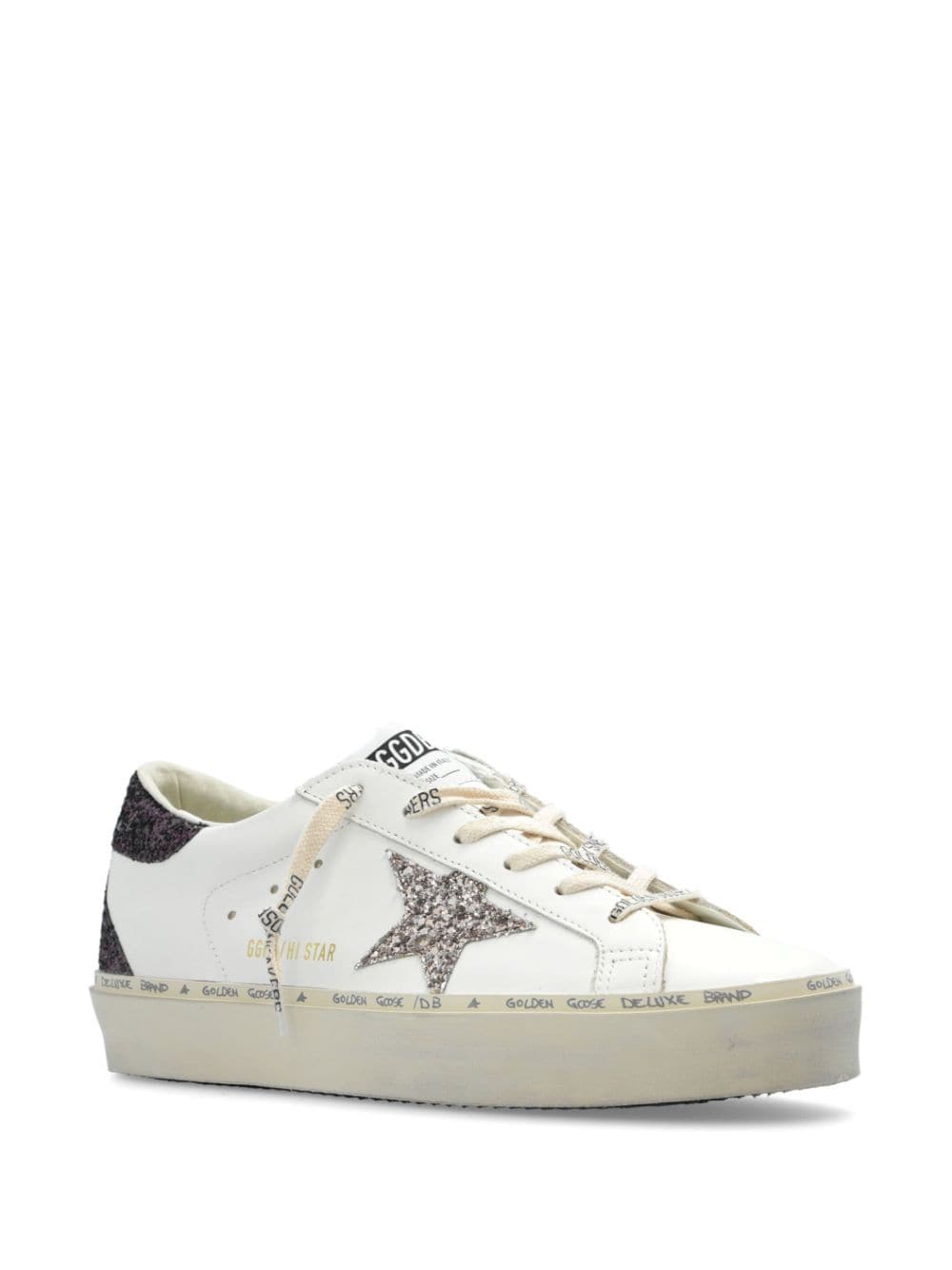 Golden Goose Hi Star Glitter Sneakers