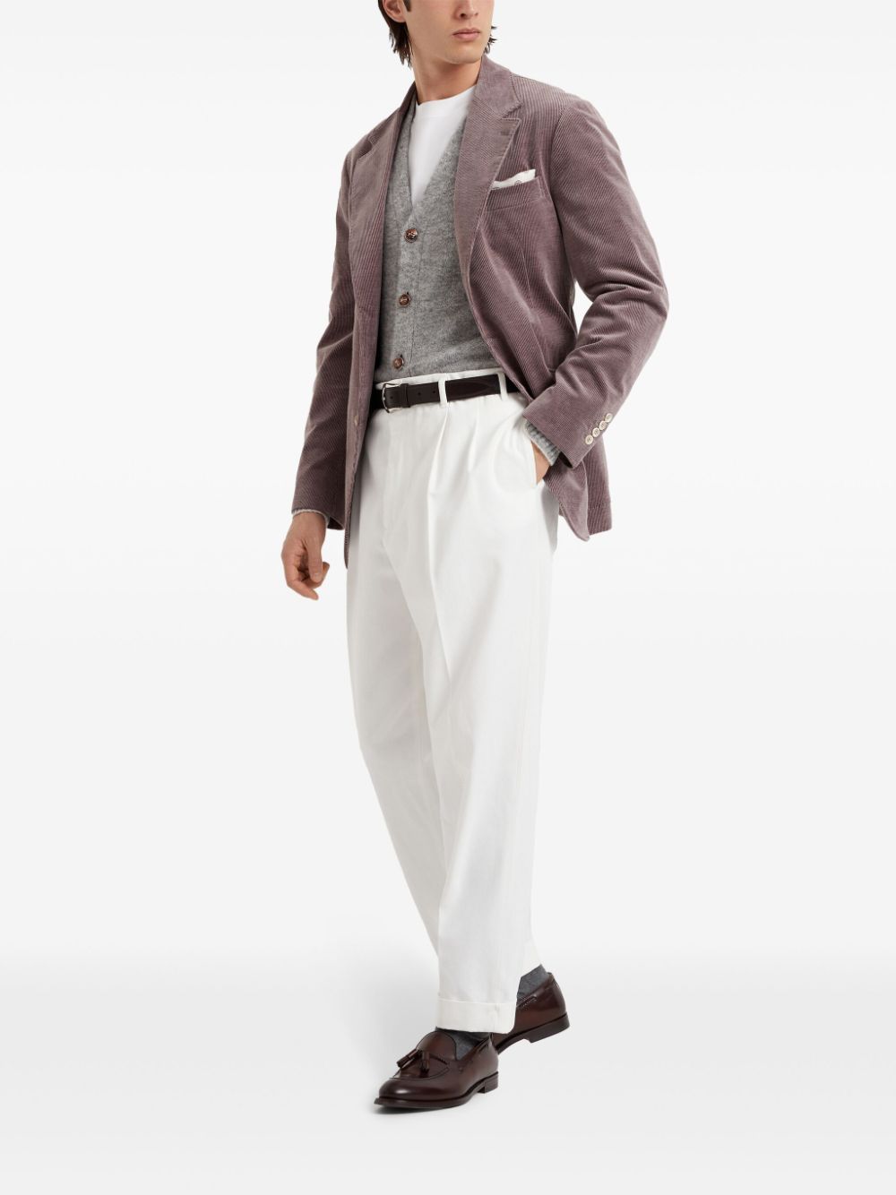 Brunello Cucinelli White Trousers