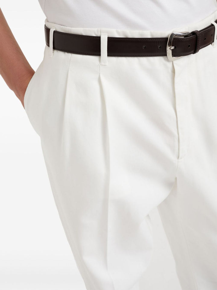 Brunello Cucinelli White Trousers