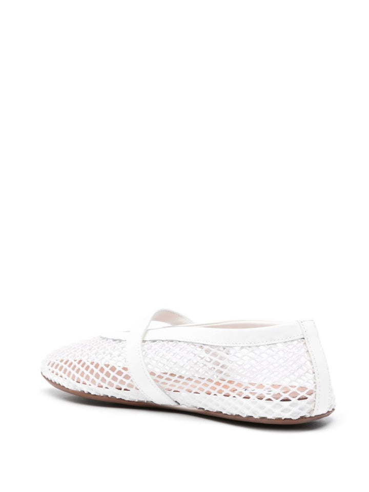 Alaia Fishnet Ballet Flats