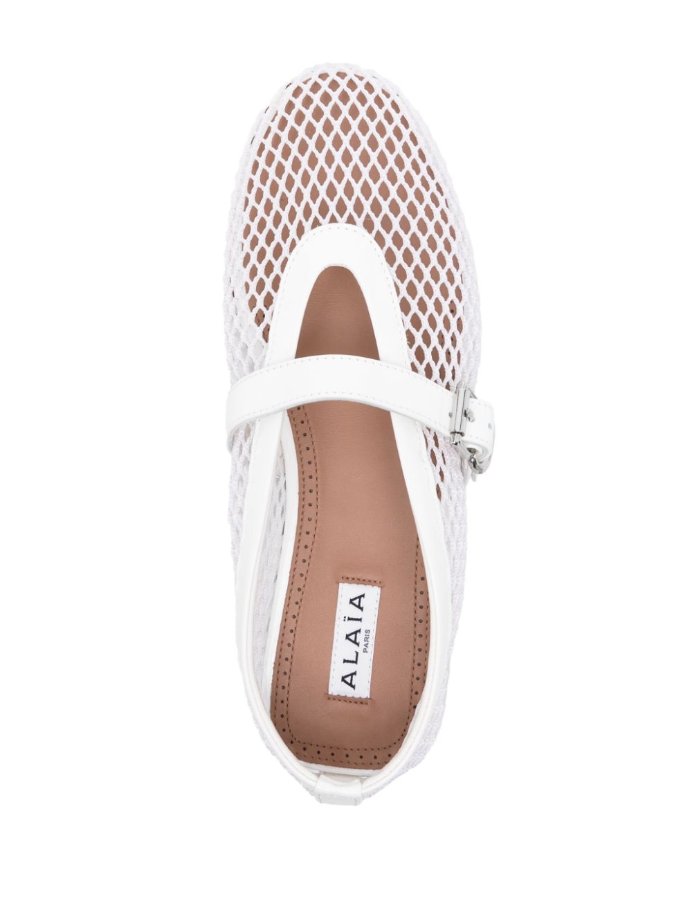 Alaia Fishnet Ballet Flats