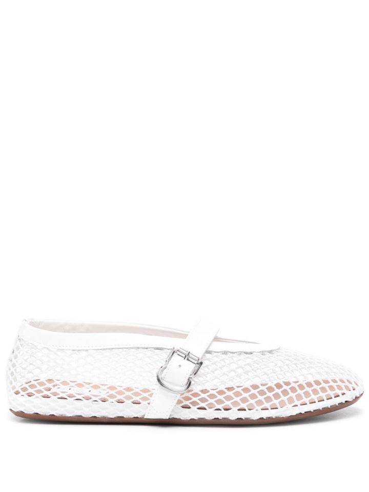 Alaia Fishnet Ballet Flats