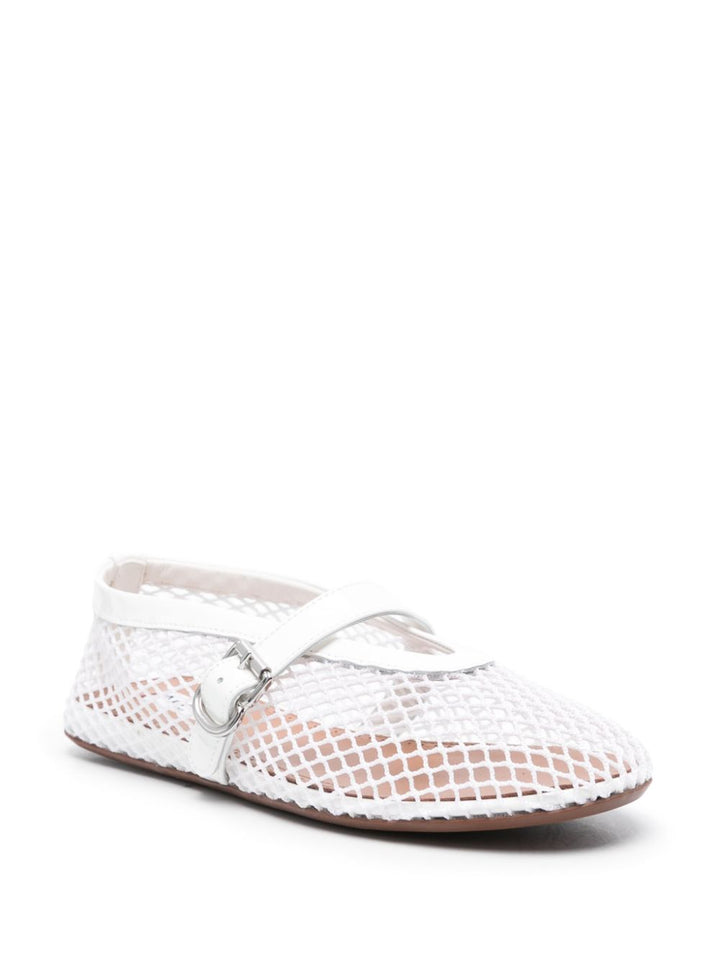 Alaia Fishnet Ballet Flats